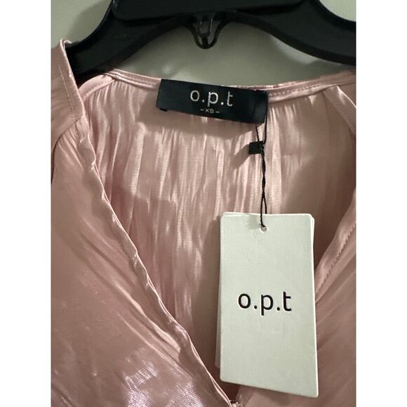 O.p.t. Mardilono Wrap Dress In Pink size XS MISSING TASSELS - Picture 6 of 11